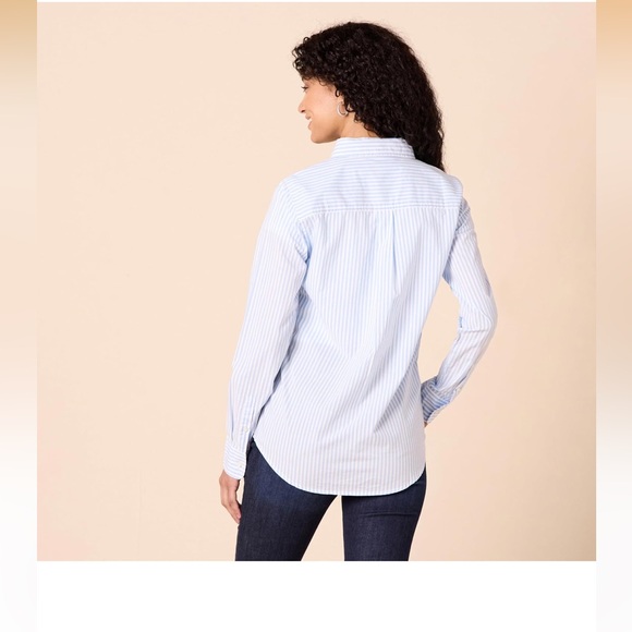 Amazon Essentials XS French blue stripe button down - Picture 6 of 9
